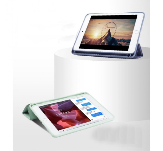 BeCover Чохол до планшета BeCover Tri Fold Soft TPU mount Apple Pencil Apple iPad 10.2 2019/2020/2021 Green (708457)