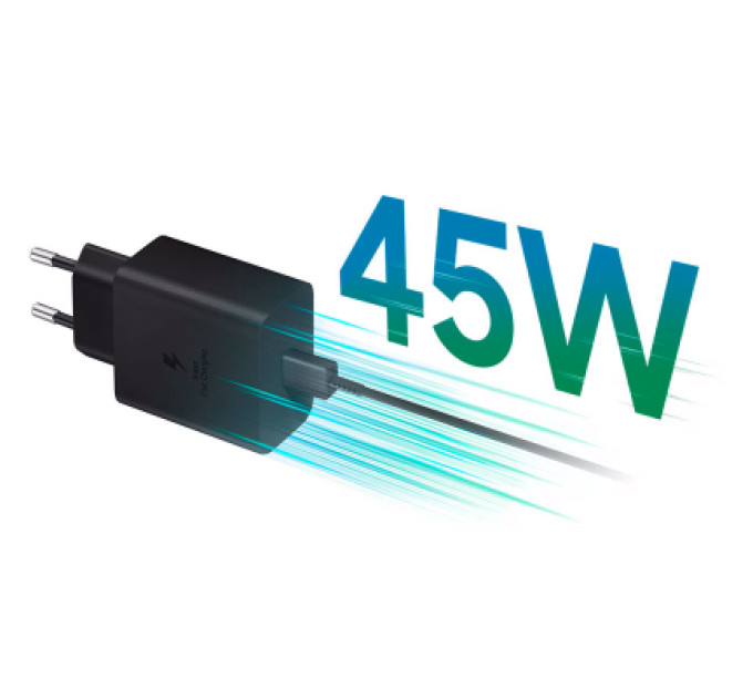 Samsung Зарядний пристрій Samsung USB-C PD45W black (EP-T4511NBEGEU)