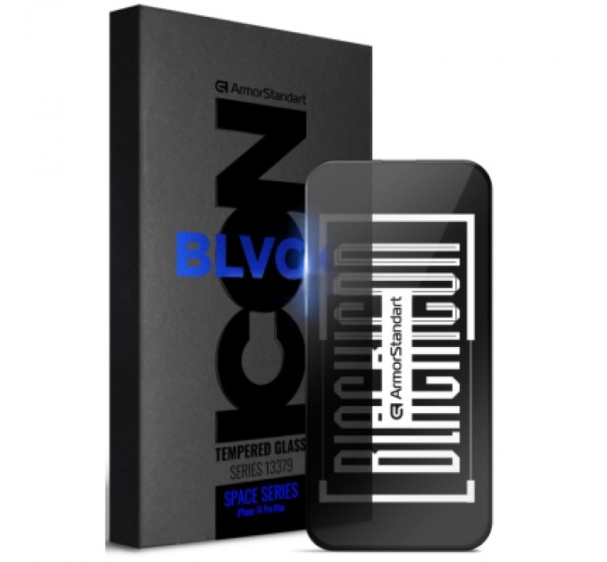 Скло захисне Armorstandart Space Black Icon Apple iPhone 14 Pro Max (ARM63564)