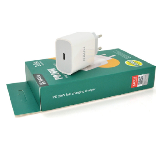 KAKUSIGA Зарядний пристрій KAKUSIGA USB-C PD20W white (KSC-500 HELI)