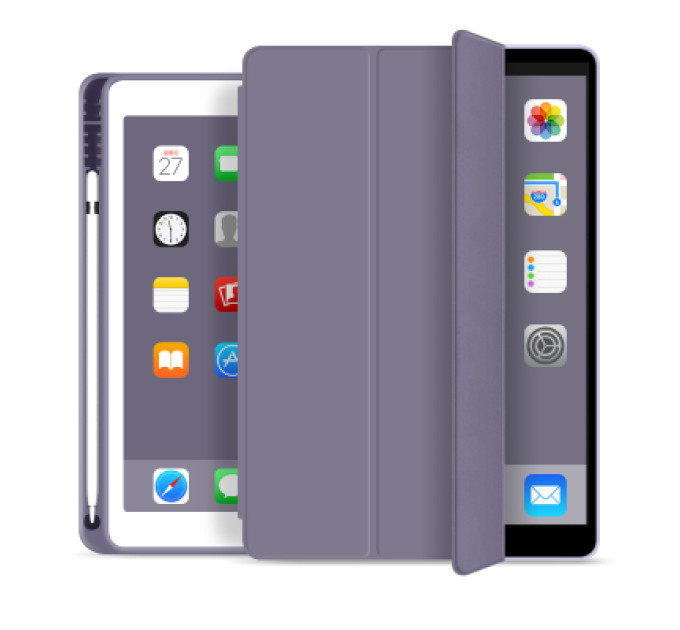BeCover Чохол до планшета BeCover Tri Fold Soft TPU mount Apple Pencil Apple iPad 10.2 2019/2020/2021 Purple (706746)