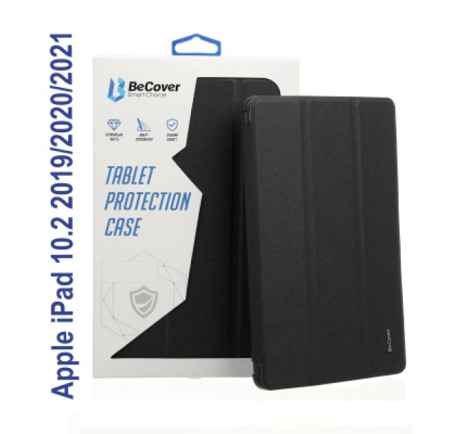 BeCover Чохол до планшета BeCover Tri Fold Soft TPU Silicone Apple iPad 10.2 2019/2020/2021 Black (706881)