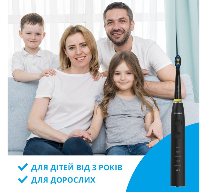 Pecham Електрична зубна щітка Pecham Travel PC-085 Black