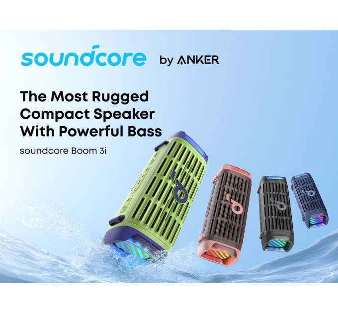 Anker Акустична система Anker SoundCore Boom 3i Blue (D5100030)