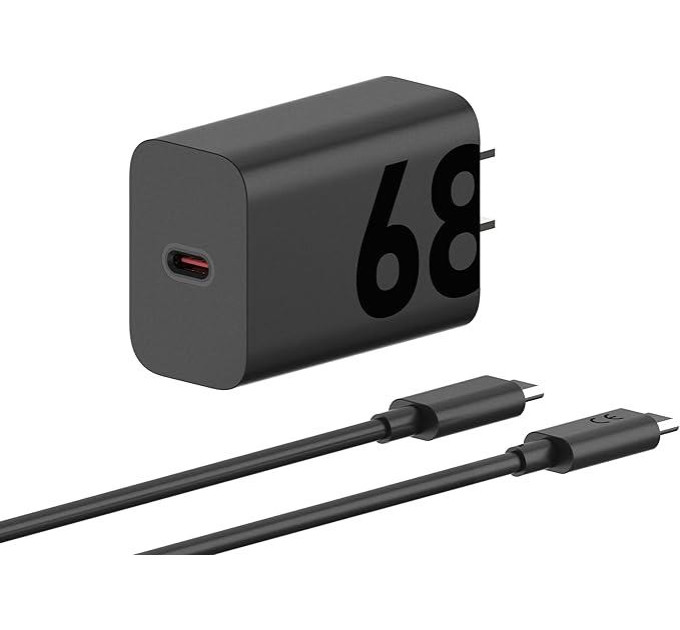 Motorola Зарядний пристрій 68W USB-С +кабель 1m(MC-682N)ч MOTOROLA
