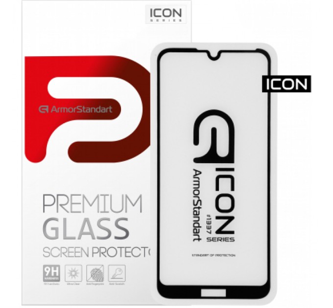 Скло захисне Armorstandart Icon Huawei Y6 2019 Black (ARM55986-GIC-BK)