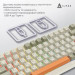 Ajazz Клавіатура Ajazz AK820 MAX Flying Fish Switch RGB Wireless/Bluetooth/USB Beige (AK820MAX-FF-R)