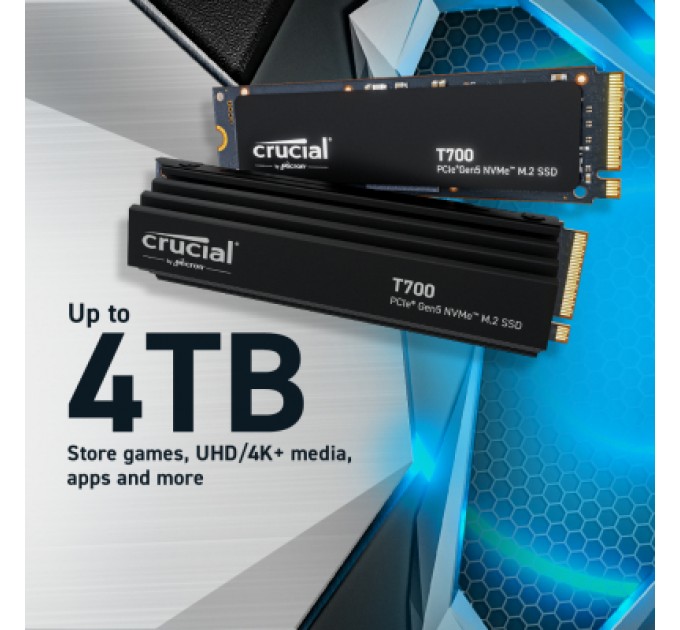 Micron Накопичувач SSD M.2 2280 4TB T700 Micron (CT4000T700SSD3)