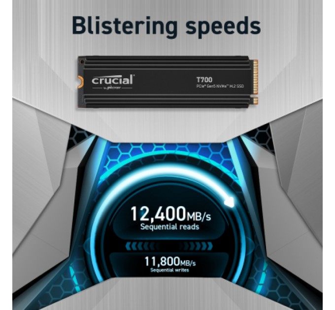 Micron Накопичувач SSD M.2 2280 2TB T700 Micron (CT2000T700SSD5)