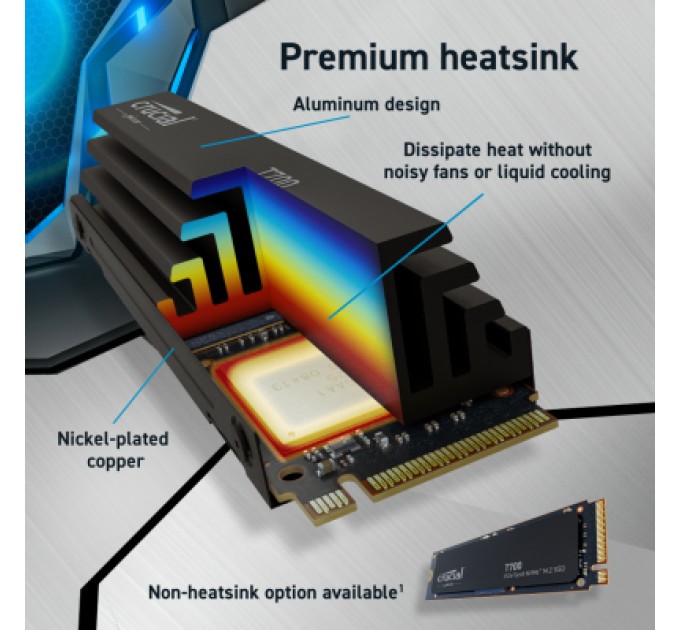Micron Накопичувач SSD M.2 2280 2TB T700 Micron (CT2000T700SSD5)