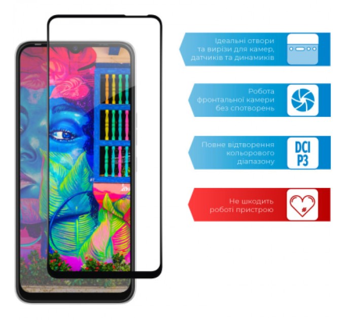 Скло захисне ACCLAB Full Glue Tecno Spark 8C (1283126542466)