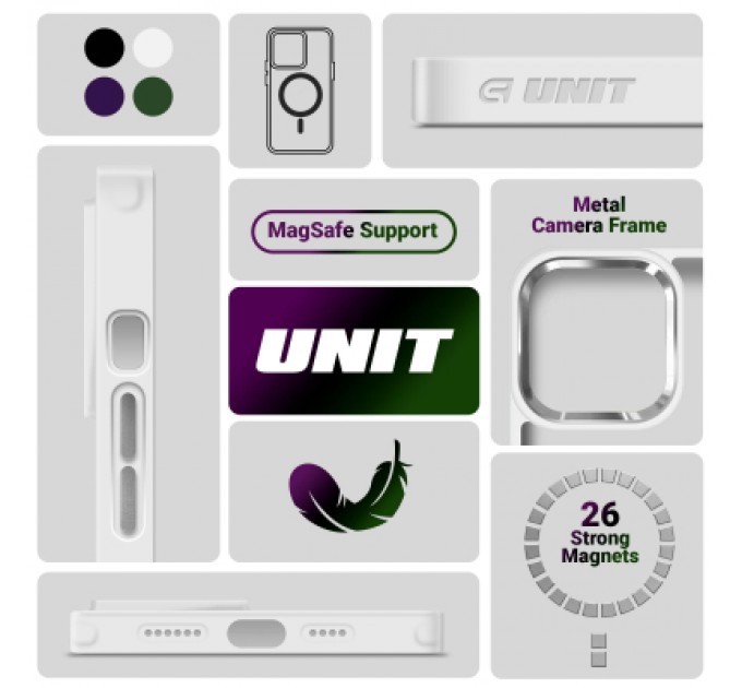 Чохол до мобільного телефона Armorstandart Unit MagSafe Apple iPhone 15 Pro Matte Clear Silver (ARM69349)