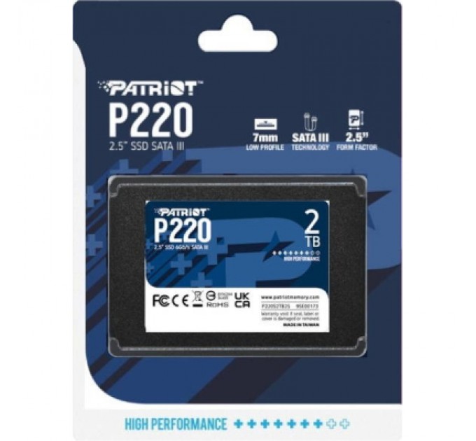 Patriot Накопичувач SSD 2.5" 2TB P220 Patriot (P220S2TB25)
