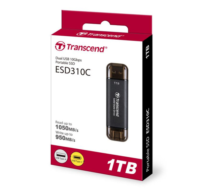 Transcend Накопичувач SSD USB 3.2 1TB Transcend (TS1TESD310C)