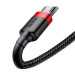 Baseus Дата кабель USB 2.0 AM to Micro 5P 1.0m Cafule 2.4A red+black Baseus (CAMKLF-B91)