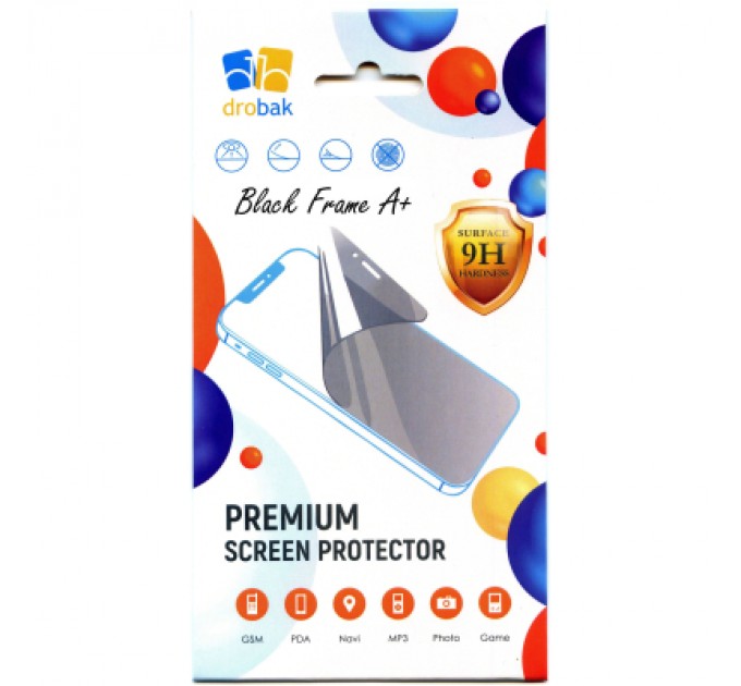 Скло захисне Drobak Samsung Galaxy S24 FE Black Frame A+ (383801)