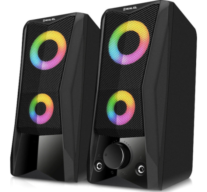 REAL-EL Акустична система REAL-EL S-107 USB Black (EL121100017)