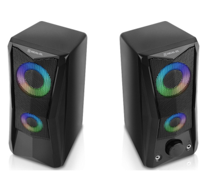 REAL-EL Акустична система REAL-EL S-107 USB Black (EL121100017)