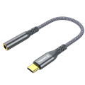 ColorWay Адаптер ColorWay USB Type-C - 3.5 мм (M/F), 0.14 м, Gray (CW-AD-CJ)