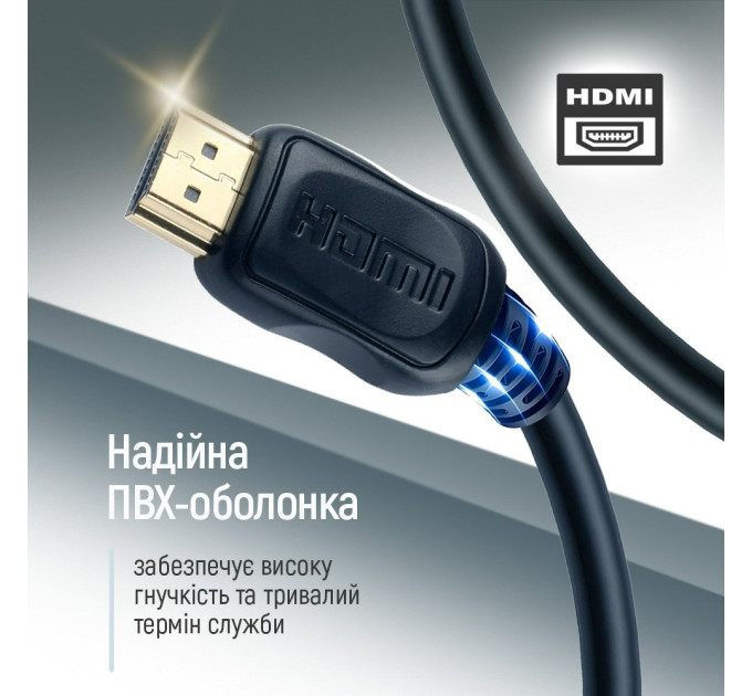 ColorWay Кабель ColorWay HDMI - HDMI V 2.0 (M/M), 4K/60 Гц, 10 м, Black (CW-CBHD081-BK)