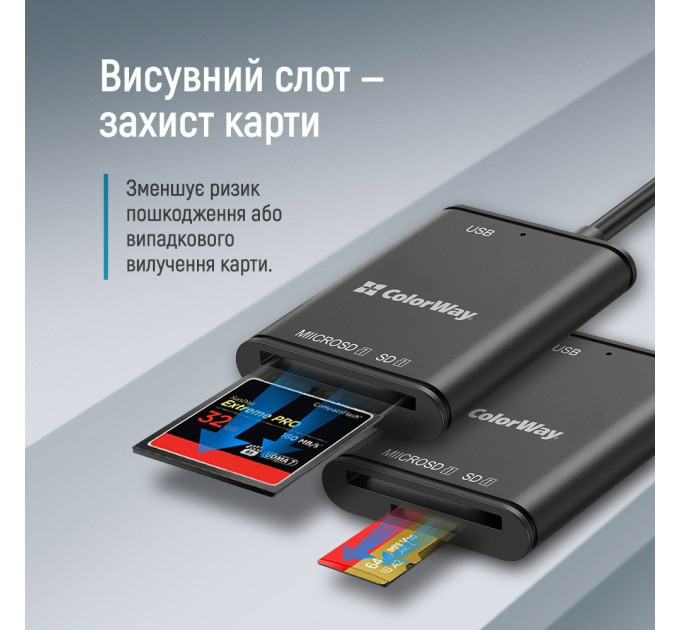 ColorWay Картрідер ColorWay 3-в-1 Black (CW-CR-02)