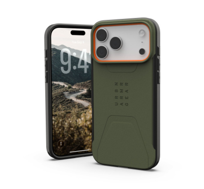 UAG Чохол до мобільного телефона UAG iPhone 17 Pro Max Civilian MagSafe Olive/Orange (114546117297)