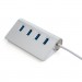 Vinga Концентратор Vinga Type-C to 4*USB3.0 1.0m cable aluminium (VCPHCU304)