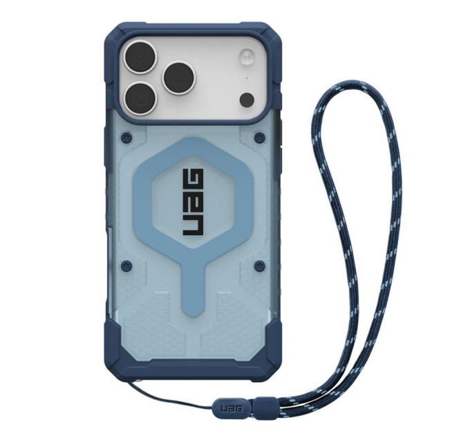 UAG Чохол до мобільного телефона UAG iPhone 17 Pro Pathfinder Clear MagSafe Bundle Blues Lanyard (1145511BV03)