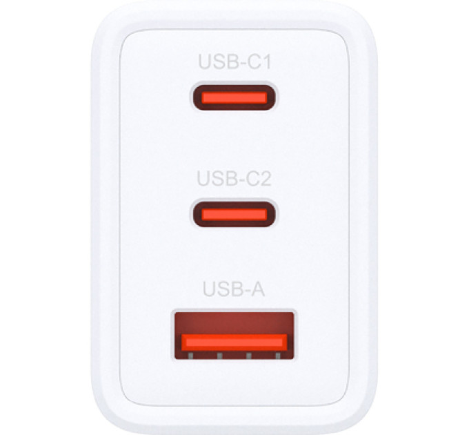 D-Link Зарядний пристрій D-Link 2xUSB-C + 1xUSB-A 65W GaN white (DCP-651)
