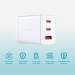 D-Link Зарядний пристрій D-Link 2xUSB-C + 1xUSB-A 65W GaN white (DCP-651)