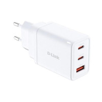 Зарядний пристрій D-Link 2xUSB-C + 1xUSB-A 65W GaN white (DCP-651)