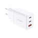 D-Link Зарядний пристрій D-Link 2xUSB-C + 1xUSB-A 65W GaN white (DCP-651)