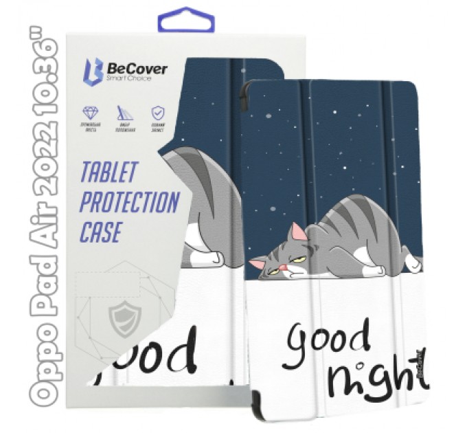 BeCover Чохол до планшета BeCover Smart Case Oppo Pad Air 2022 10.36" Good Night (709518)