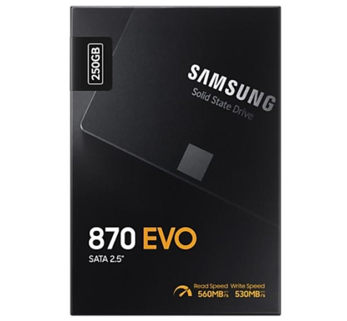 Samsung Накопичувач SSD 2.5" 250GB 870 EVO Samsung (MZ-77E250B/EU)