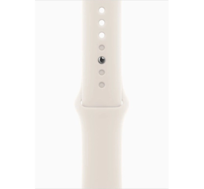 Apple Смарт-годинник Apple Watch SE 3 GPS 44mm Starlight Aluminium Case with Starlight Sport Band - S/M (MEHG4RK/A)