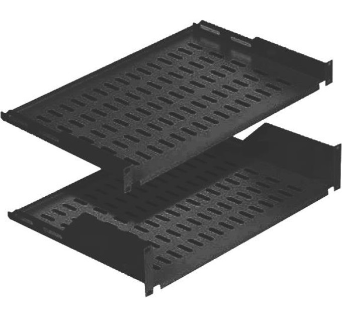 Mirsan Полка 19" 2U глиб. 350мм, консольна, RAL 9005 Mirsan (MR.RAK2U35.01)