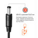 ColorWay Кабель живлення USB to DC 5.5x2.5mm 9V 1.0m black ColorWay (CW-CBUD066-BK)