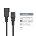 ColorWay Кабель живлення C13 to C14 1.8m black ColorWay (CW-CBP087-BK)