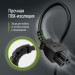 ColorWay Кабель живлення C5 1.0m black ColorWay (CW-CBP084-BK)