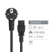 ColorWay Кабель живлення C5 1.8m black ColorWay (CW-CBP083-BK)