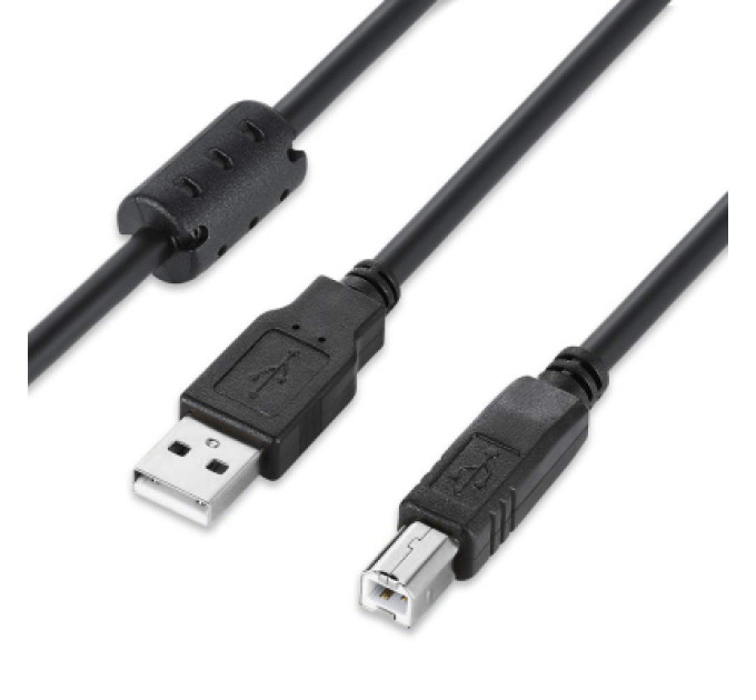 ColorWay Кабель для принтера USB 2.0 AM/BM 3.0m black ColorWay (CW-CBUB073-BK)