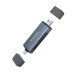 ColorWay Зчитувач флеш-карт ColorWay USB 2.0/USB-C to CF/SD/MicroSD (CW-CR-01)