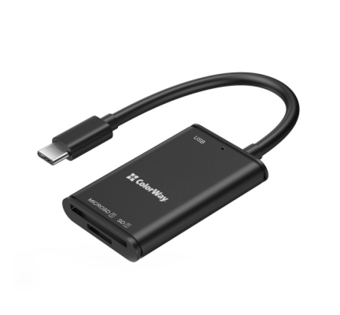 ColorWay Зчитувач флеш-карт ColorWay USB-C to USB 3.0/SD/MicroSD (CW-CR-02)