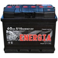 Акумулятор автомобільний ENERGIA 60Ah Ев (-/+) (510EN) (22386)