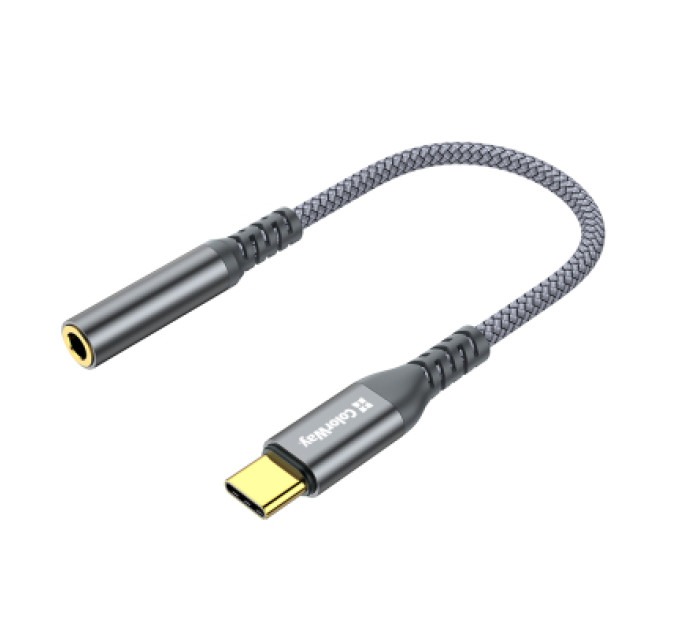 ColorWay Перехідник USB-C to 3.5mm F 0.14m gray ColorWay (CW-AD-CJ)