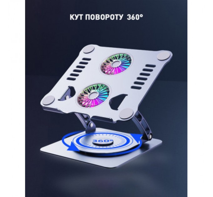 DYXON Підставка до ноутбука DYXON FIX COOLING 3 Silver (DXNLSFC3S)