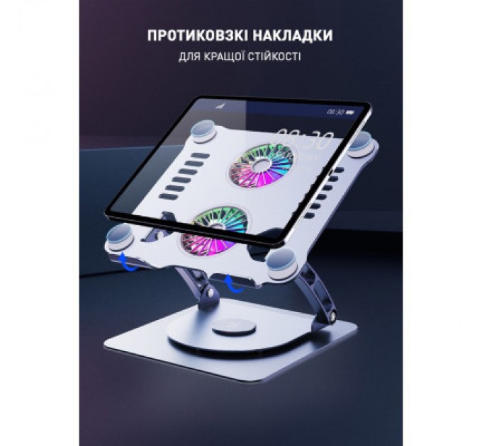 DYXON Підставка до ноутбука DYXON FIX COOLING 3 Silver (DXNLSFC3S)