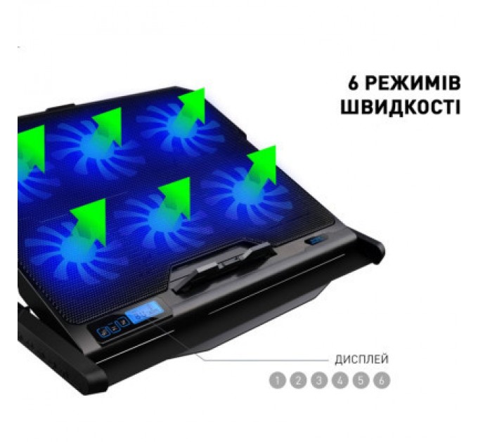 DYXON Підставка до ноутбука DYXON FIX COOLING 4 Black (DXNLSFC4B)