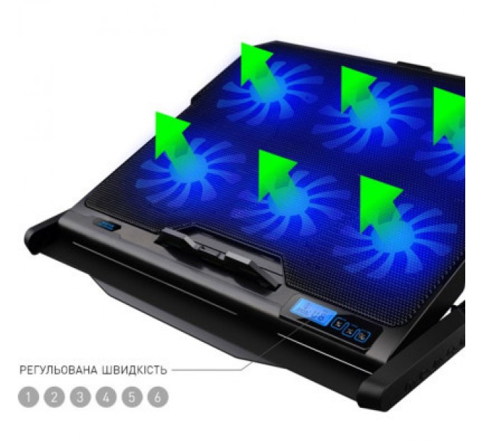 DYXON Підставка до ноутбука DYXON FIX COOLING 4 Black (DXNLSFC4B)