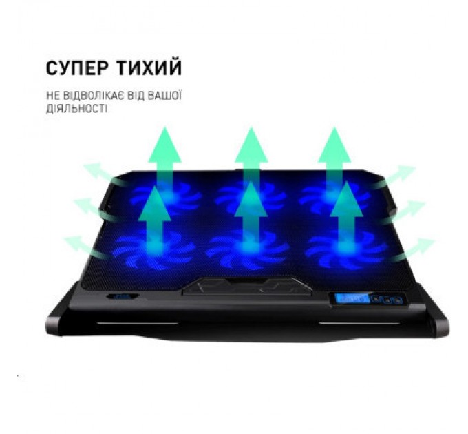 DYXON Підставка до ноутбука DYXON FIX COOLING 4 Black (DXNLSFC4B)